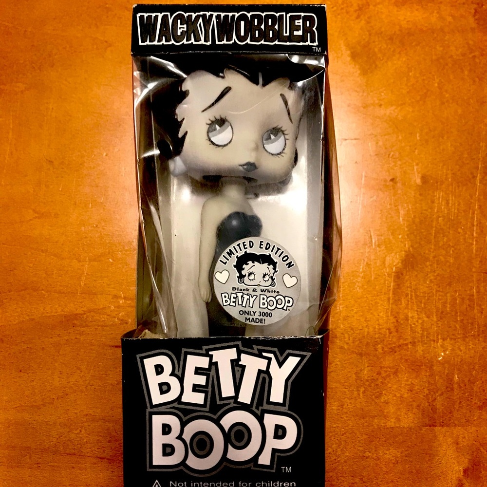 Betty Boop bobble head figurine.